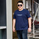 Fat short-sleeved T-shirt men's large size pure cotton clothes plus fat plus loose T-shirt summer men's tops bottoming shirt