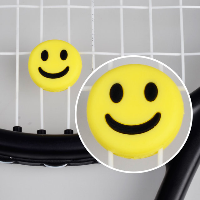 Tennis racket shock absorber smiley ຫົວໃຈກາຕູນ Nadal Federer Djokovic silicone tennis shock absorber