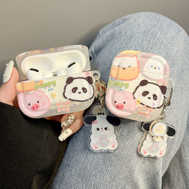 Cute Cartoon Panda Protective Case for AirPods Pro, Airpods2, Apple 3Rd Generation Wireless Bluetooth Earphone Case Cute Cartoon Panda Protective Case for AirPods Pro, Airpods2, Apple 3Rd Generation Wireless Bluetooth Earphone Case