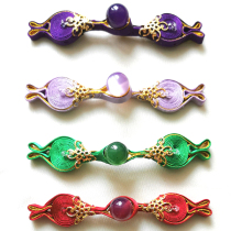 K87D flower bud style copper flower piece decorated Hanfu dress fashion cheongsam soft buckle exquisite and strong can be customized