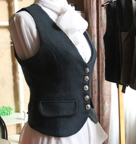 *Christmas Concerto*English classical wind concise and small horse wool white retro short female horse clip