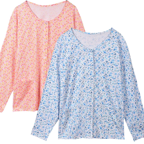 Хлопковый лонгслив, кардиган, базовое термобелье, для среднего возраста, большой размер