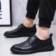 2025 New Leather Shoes Men's Genuine Leather Winter Warm Casual Shoes Business Formal Non-Slip Cotton Shoes Middle-aged Men's Shoes