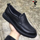 2025 New Leather Shoes Men's Genuine Leather Winter Warm Casual Shoes Business Formal Non-Slip Cotton Shoes Middle-aged Men's Shoes