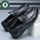 Soft sole soft surface men's leather shoes spring and autumn genuine leather breathable beanie shoes versatile slip-on casual shoes non-slip driving shoes