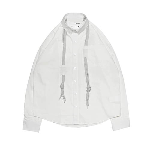 EAFINETAL. Плетеная белая рубашка для отдыха, оверсайз