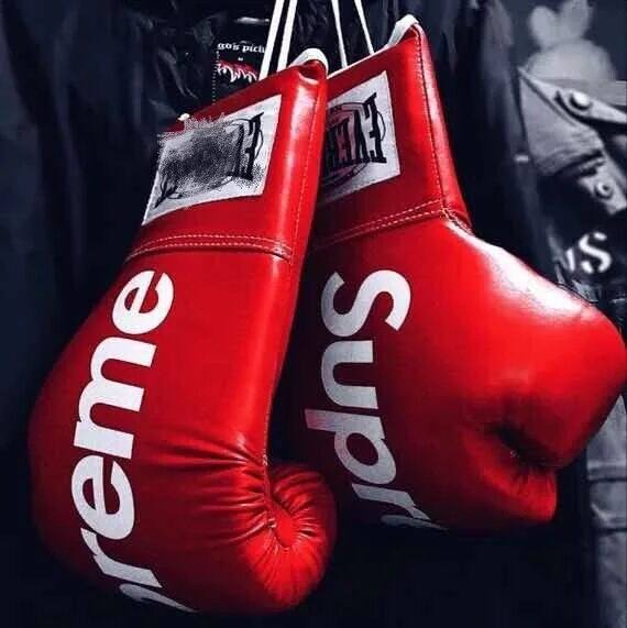 supreme boxing gloves Adult thickened sanda boxing men's and women's sandbag Muay Thai sup tide brand gloves