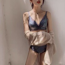  This years red bridal underwear womens suit without steel rims fun gathering adjustment thickened sexy bra suit