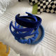 Whitening Klein blue headband hairpin hair accessories in Korean blue all-match hairband side clip 2021 new style