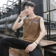 Băng lụa nam vest thương hiệu thể thao thể thao không tay áo thun cotton thoáng khí vest vai mùa hè cá tính mặc xu hướng - Áo vest cotton ao khoac vest nam