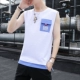 Băng lụa nam vest thương hiệu thể thao thể thao không tay áo thun cotton thoáng khí vest vai mùa hè cá tính mặc xu hướng - Áo vest cotton ao khoac vest nam