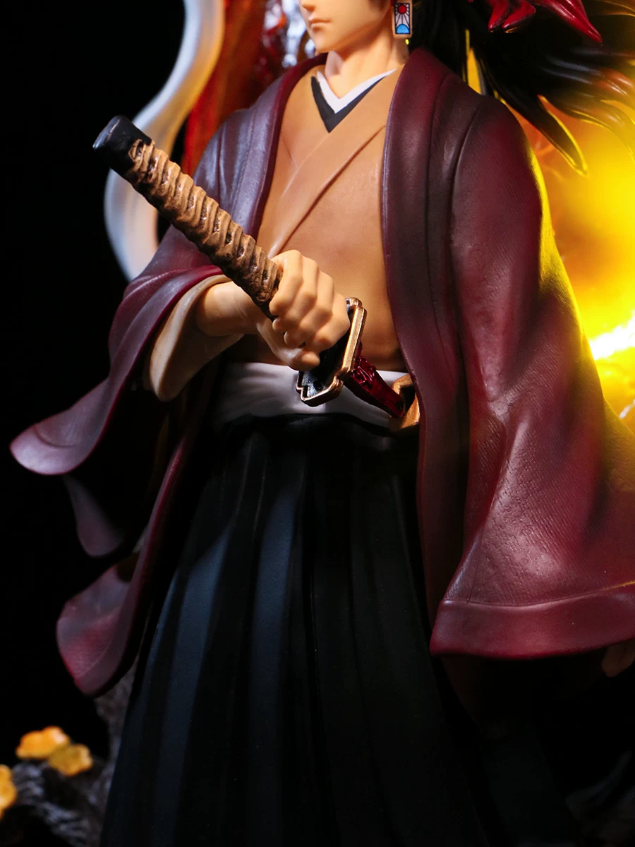 Demon Slayer: Kimetsu no Yaiba, следуя краю страны модель, может зажечь GK статуя модель, Черная Смерть Mou, японская анимационная высокая качество версия украшения