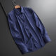 Black shirt men's high-end custom clothes shirt men's long-sleeved business formal wear high-end silk casual inch shirt