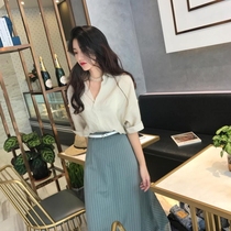 Temperament small skirt 2021 summer new French design sense niche tea break gentle wind dress women spring dress