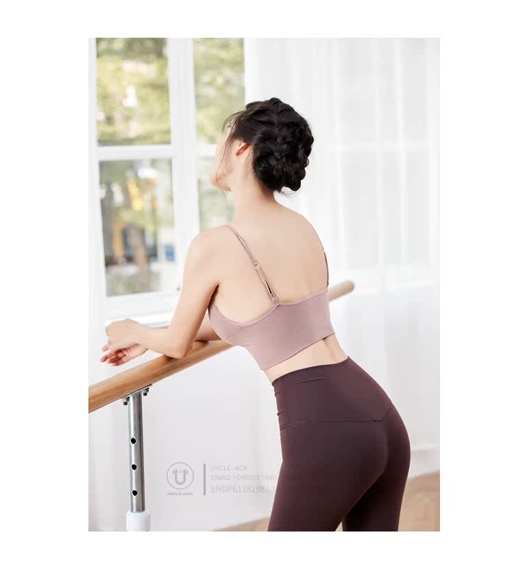 Không có vòng thép tập hợp bọc ngực áo ngực đẹp trở lại đồ lót thể thao chống sốc chạy áo ngủ ống hàng đầu nữ sinh áo ngực thể thao nike