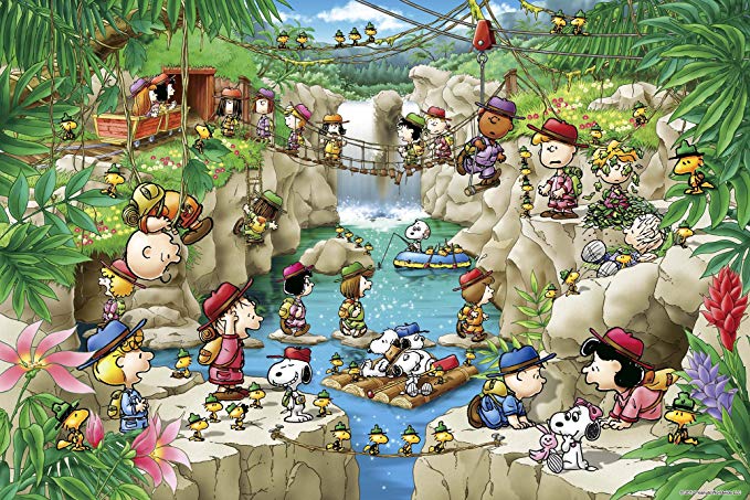 Japan EPOCH PEANUTS Snoopy Peanut Forest Expedition Puzzle 1000 Pieces of Classic Comic Puzzle