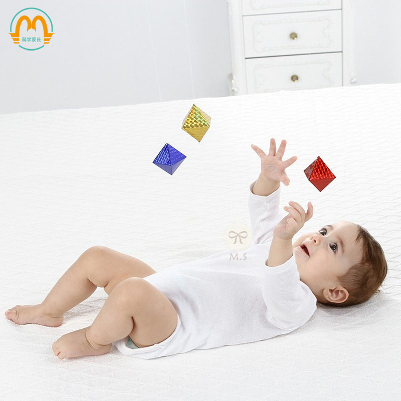 Meng Xueun's Bed Suspended Toy Color Vision Mengtai Sori Freshman Infant Child Hexagonal Diamond Rotation