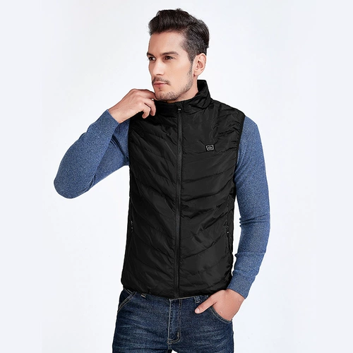 Электрический хлопковый жилет мужской зимний стенд -нагрев воротнич