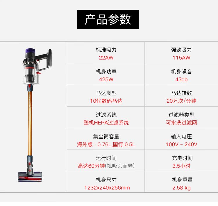 mua máy hút bụi nào tốt Dyson Dyson V10 Máy hút bụi không dây tuyệt đối Trang chủ cầm tay Rake Fluffy Nâng cấp - Máy hút bụi robot hut bui