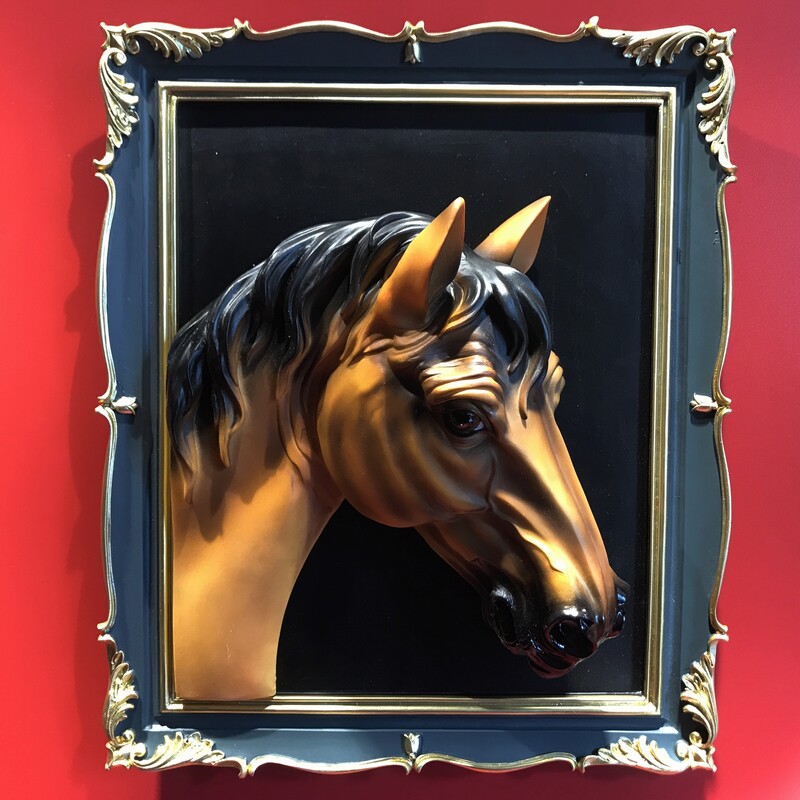 American resin simulation animal head wall hanging Nordic three-dimensional wolf head lion head wall decoration wall decoration bar pendant