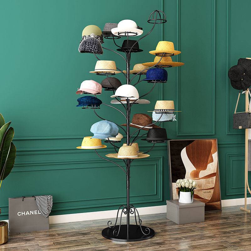 Thickened Hat Display Stand for Mother and Baby Stores, Children's Clothing Stores, Floor-Standing Hat Rack, Multi-Layer Hat Tree, Hat Holder Storage Thickened Hat Display Stand for Mother and Baby Stores, Children's Clothing Stores, Floor-Standing Hat Rack, Multi-Layer Hat Tree, Hat Holder Storage