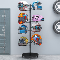 Add Coarse Moto Electric Car Helmet Display Rack Subcontained Placed Rack Floor Safety Helmet Rack Cap Shelf Show Shelf