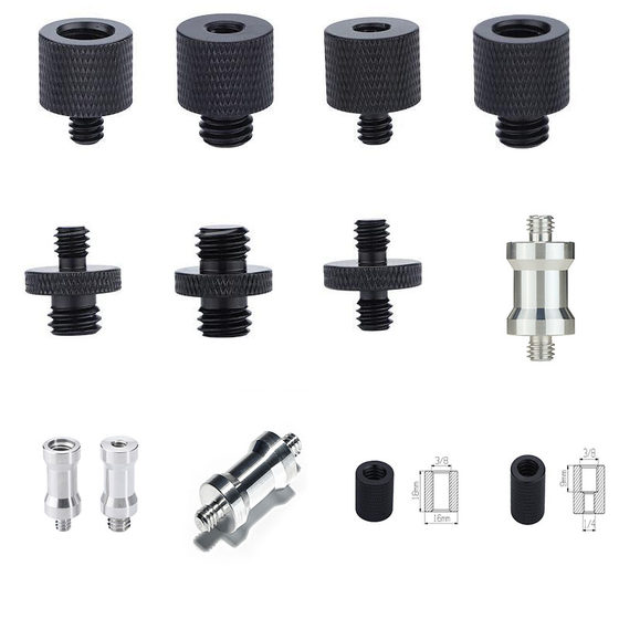 
Mobile phone live tripod conversion screw 1/4 turn 3/8 nut double-head lengthened nut thread background cloth bracket