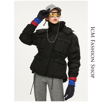 Fashionable street frock wind down jacket 2020 new womens short cold jacket small man anti-season sale
