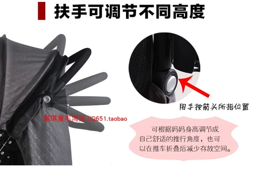 Детская складная коляска для близнецов с сидением для новорожденных, можно сидеть и лежать