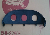 Одиночный пластик черный и серый