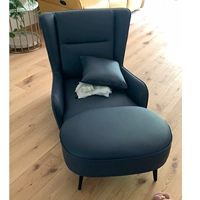 Королевский синий стул и комбинация шага [кожа напа]]