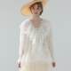 Facer Art Loose large version lace fungus collar water pink milky white-sleeved top-sleeved