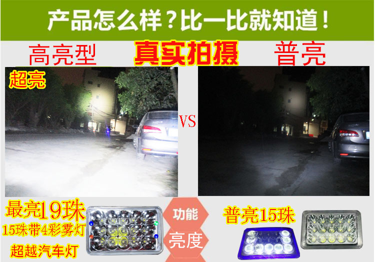 Xe máy nam Honda 125cg LED bóng đèn pha lớn 12V đèn siêu sáng 8 hạt phụ kiện sửa đổi đèn led xe máy air blade