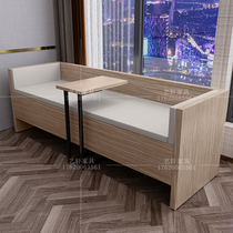 Hotel leisure sofa table and chair combination double room homestay single 2 people simple panel sofa Japanese tatami