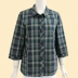 Áo sơ mi cotton trung niên và nữ 50-60 tuổi Mẹ tải áo tay áo bảy điểm cát giặt áo sơ mi kẻ sọc - Cộng với kích thước quần áo mẫu áo sơ mi nữ cổ tròn đẹp Cộng với kích thước quần áo