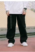 US Federal Street stretch loose adjustable pants BBOY practice dance solid color street dance skateboard slacks