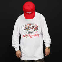 SOULSTYLE ARMORY joint hip hop four elements hip hop rap neckline loose long sleeve T-shirt