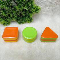 Orff percussion instrument special-shaped sandbox sandbox round square triangle plastic sandbox sandbell customization