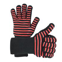 Spot heat insulation 500-800 degrees flame retardant and fireproof silicone barbecue oven microwave BBQ baking gloves customization