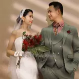 Корейская длинная кружевная фата невесты, ретро аксессуар для волос из жемчуга, кружевное платье