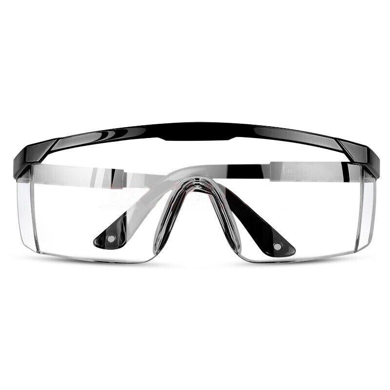Black telescopic legs goggles transparent anti-fog protective glasses Raubao safety anti-splash anti-droplets patron glasses