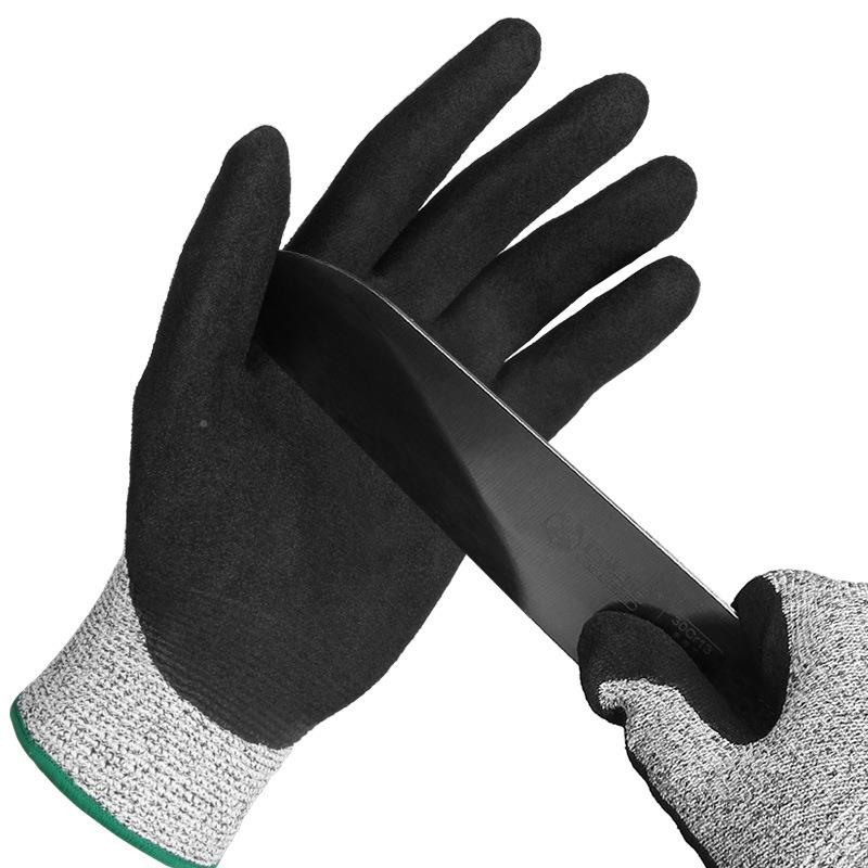 Oche 5 class anti-cutting gloves anti-stab and wear-proof and anti-wear removal glass Nitrile Horticulture Lauded Pepper Gloves Manufacturer Direct-Taobao