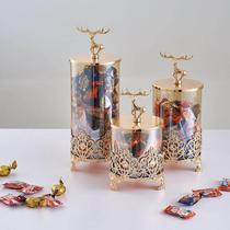 New hot-selling simple style candle holder glass ornaments living room decoration crafts bedroom home storage candy jar customized