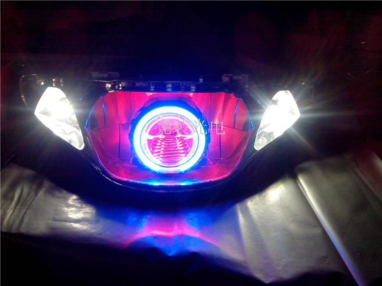 Fuxi Qiaoge Country II Đèn pha hội xe máy Refit Xenon Light Lens Angel Eye Devil Eye Fish Eye - Đèn HID xe máy đèn pha bi cầu xe máy