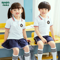 Kindergarten uniform Summer uniform School uniform Short sleeve suit Summer graduation class suit College style childrens sportswear