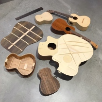 Folk acoustic guitar Semi-finished Ukulele panel backboard Barrel body wood display