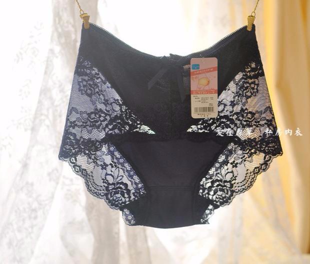 Chất lượng xuất khẩu Sexy modal cotton ren Đồ lót phụ nữ Eo cao liền mạch thoải mái kích thước lớn túi hip quần lót thể thao