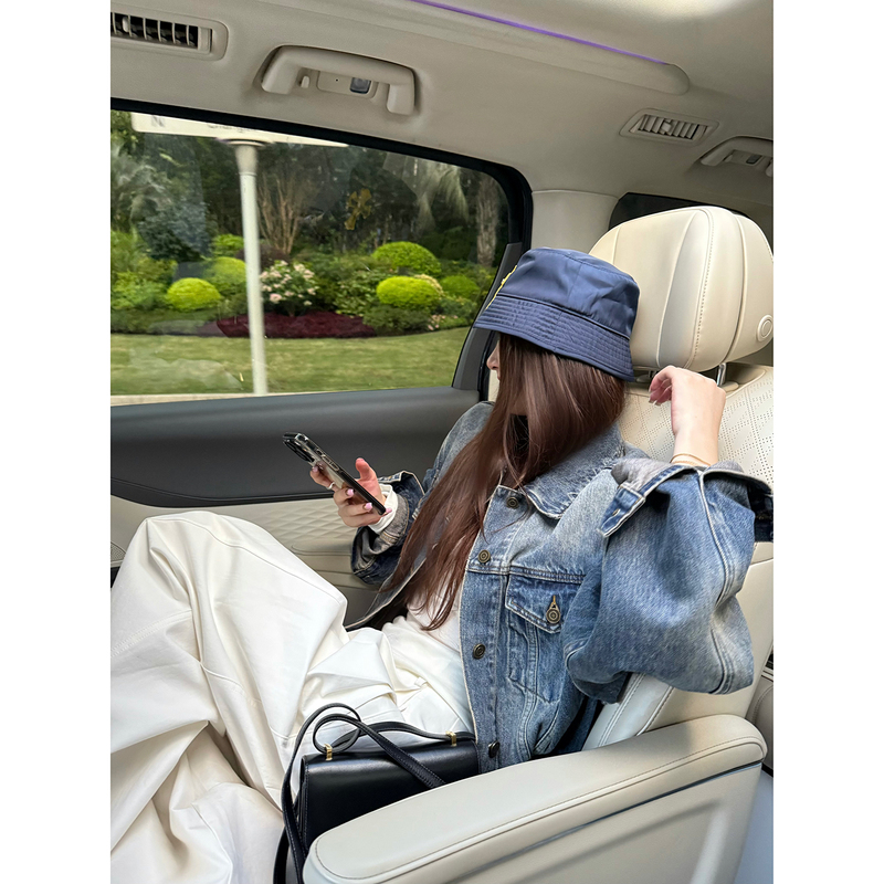 Here Yaya Shop Atmosphere Library Fashionable Vintage Heavy-Duty Washed Small-Fit Denim Jacket Here Yaya Shop Atmosphere Library Fashionable Vintage Heavy-Duty Washed Small-Fit Denim Jacket