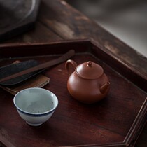Yixing purple sand teapot kung fu tea set old Zhu mud guava level pot 100cc sketch Mengchen pot