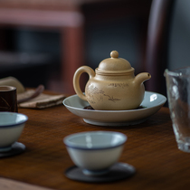 Yixing purple clay teapot tea set textbook level Benshan green mud pure handmade whole handmade ball Pot Pot